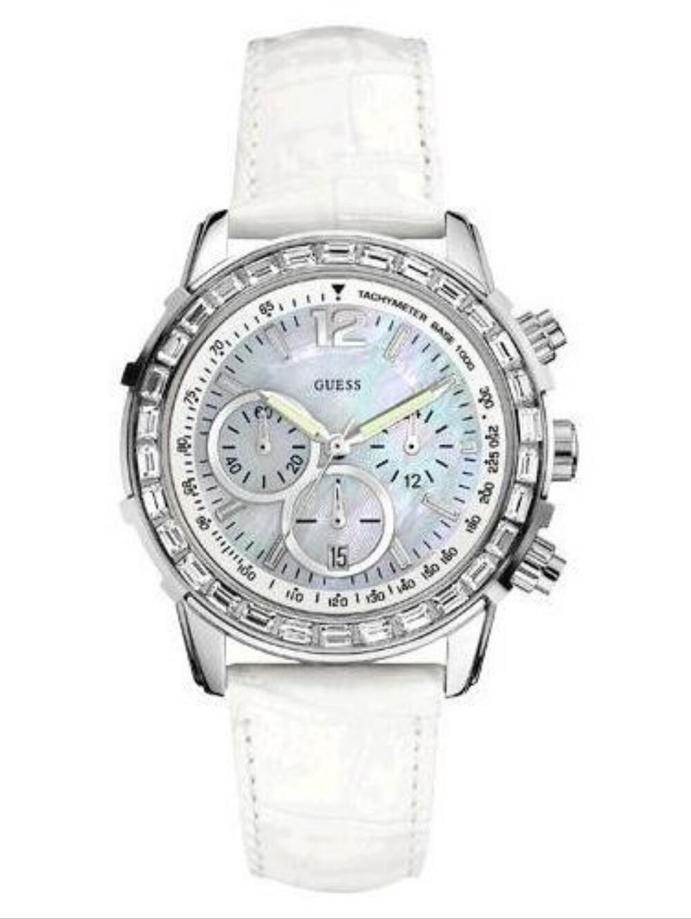 GUESS Lady B Crystal Chronograph Watch W0017L1 - Mint Condition Vintage 2011